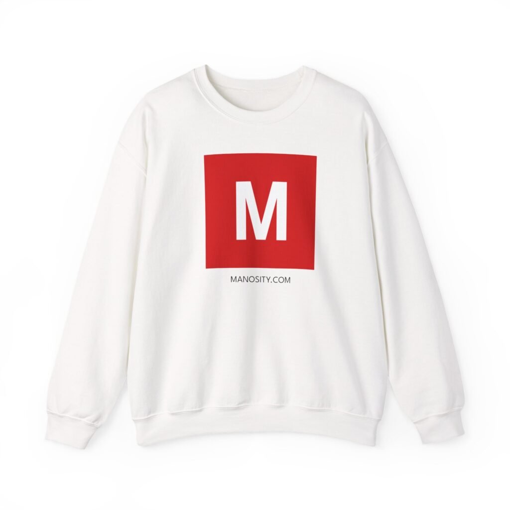 Manosity Classic M Logo Unisex Heavy Blend™ Crewneck Sweatshirt