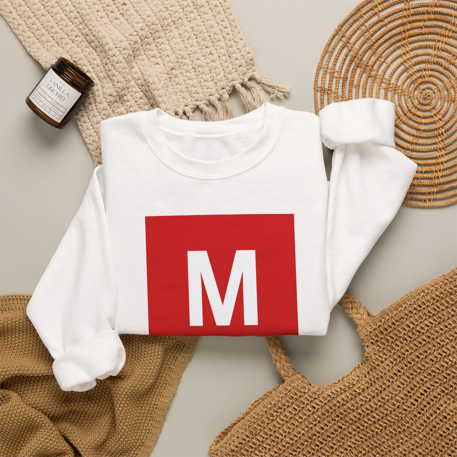 Manosity Classic M Logo Unisex Heavy Blend™ Crewneck Sweatshirt - Image 4